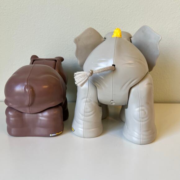 Fisher-Price Big Zoo Elephant and Hippo Interactive Toy Lot Working - Picture 5 of 8